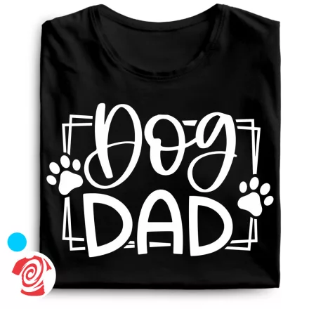 Dog parents valentin napi férfi póló (fekete)