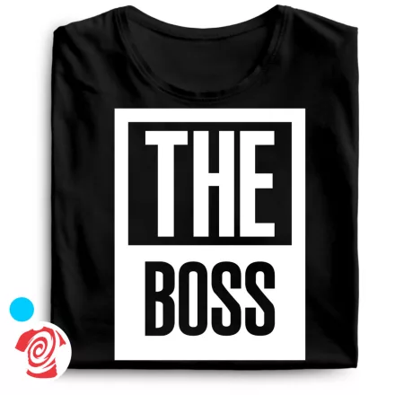 The real boss valentin napi férfi póló (fekete)