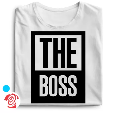 The real boss valentin napi férfi póló (fehér)
