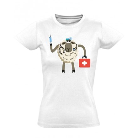 Dr. BariSzuri állatorvosi női póló (fehér)