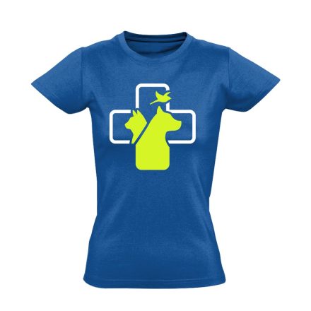 Dr. Dolittle állatorvosi női póló (kék)