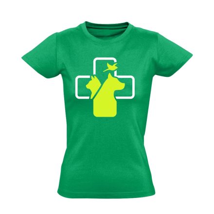Dr. Dolittle állatorvosi női póló (zöld)