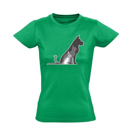 TornaSor állatorvosi női póló (zöld)