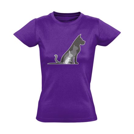 TornaSor állatorvosi női póló (lila)