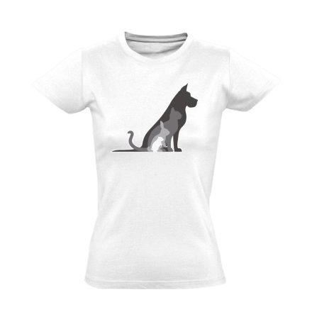 TornaSor állatorvosi női póló (fehér)