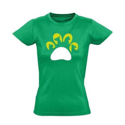 Tappancs állatorvosi női póló (zöld)