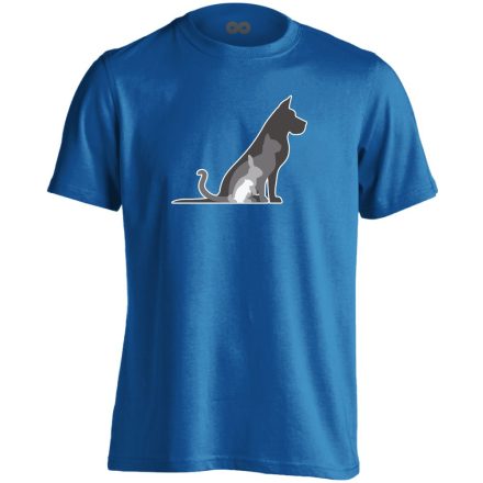 TornaSor állatorvosi férfi póló (kék)