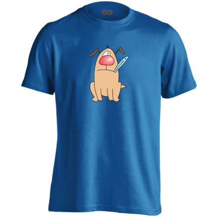 Kutyabaj állatorvosi férfi póló színes (kék)