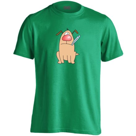 Kutyabaj állatorvosi férfi póló színes (zöld)