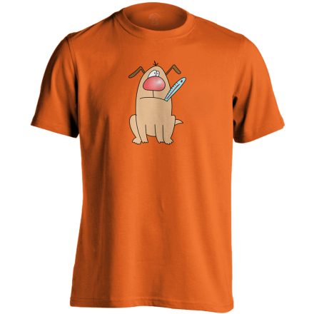 Kutyabaj állatorvosi férfi póló színes (narancssárga)