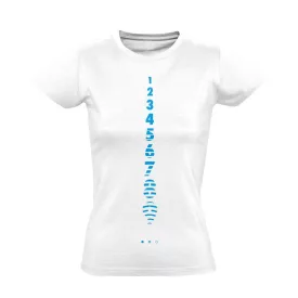 Számolj Tízig aneszteziológiai női póló (fehér)