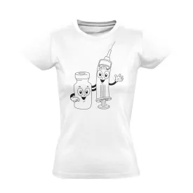 CukiSzuri aneszteziológiai női póló (fehér)