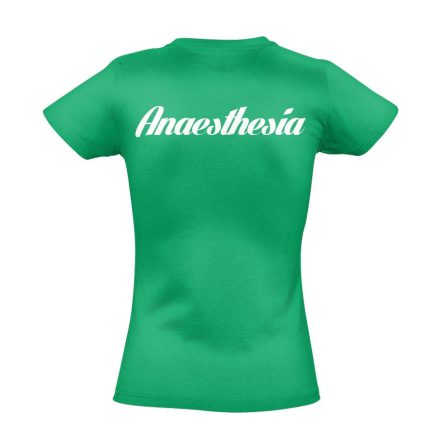 Aneszteziológia női póló (zöld)