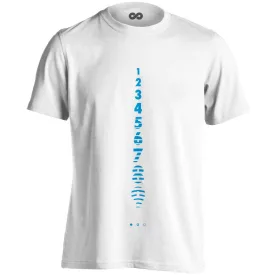 Számolj Tízig aneszteziológiai férfi póló (fehér)