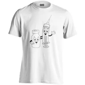 CukiSzuri aneszteziológiai férfi póló (fehér)