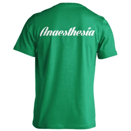 Aneszteziológia férfi póló (zöld)
