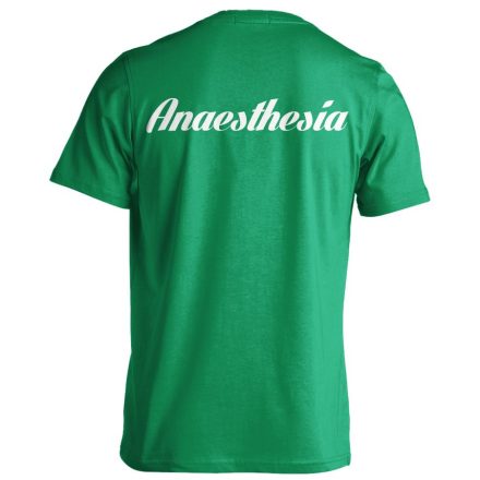 Aneszteziológia férfi póló (zöld)