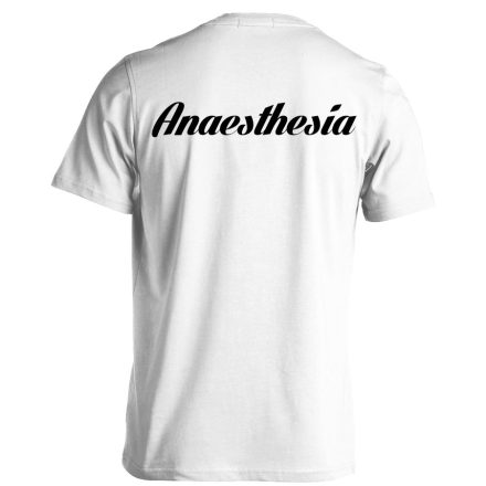 Aneszteziológia férfi póló (fehér)
