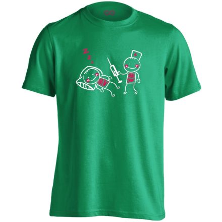 AriNeszti aneszteziológiai férfi póló (zöld)
