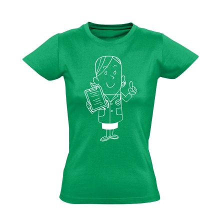 Tenci asszisztens női póló (zöld)