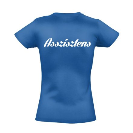 Asszisztens női póló (kék)