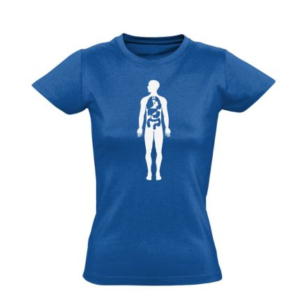 Bármi Ami Benn belgyógyászati női póló (kék)