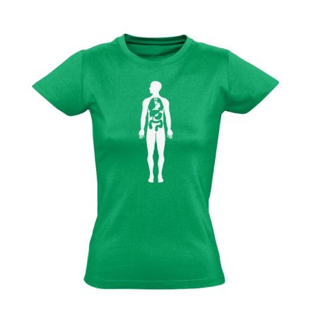 Bármi Ami Benn belgyógyászati női póló (zöld)
