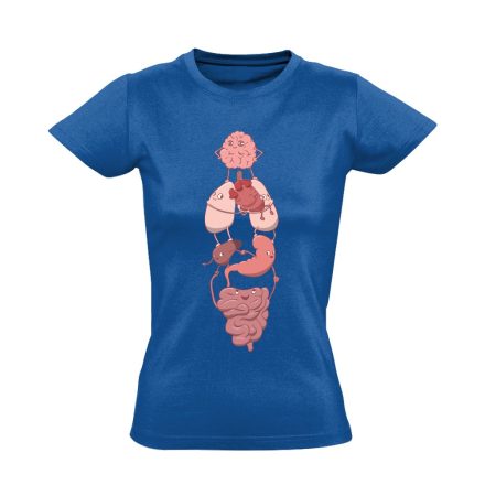 SzervSzett belgyógyászati női póló (kék)