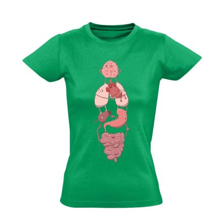 SzervSzett belgyógyászati női póló (zöld)