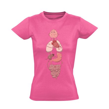 SzervSzett belgyógyászati női póló (rózsaszín)