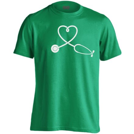 SzívHang belgyógyászati férfi póló (zöld)