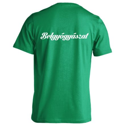 Belgyógyászat férfi póló (zöld)