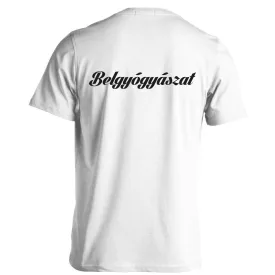 Belgyógyászat férfi póló (fehér)