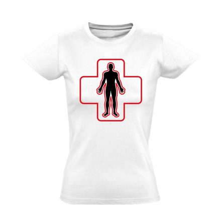 ÉlőPajzs bőrgyógyászati női póló (fehér)