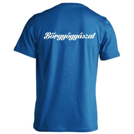 Bőrgyógyászat férfi póló (kék)