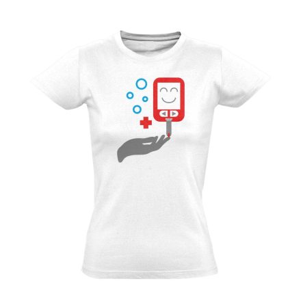 ÉdesMérő diabetológiai női póló (fehér)