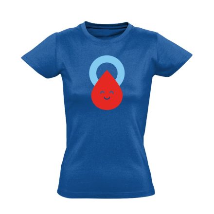 Csepp diabetológiai női póló (kék)