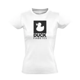 Duck Fiabetes diabetológiai női póló (fehér)