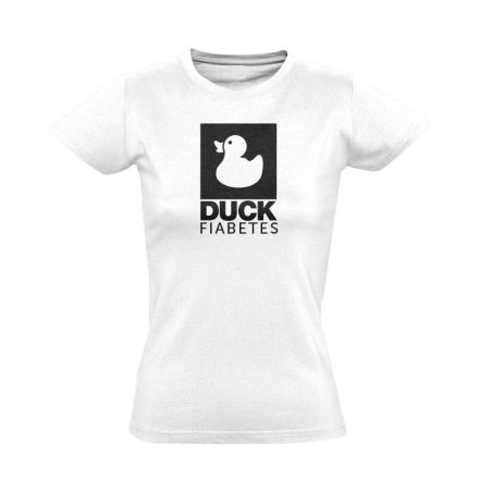 Duck Fiabetes diabetológiai női póló (fehér)