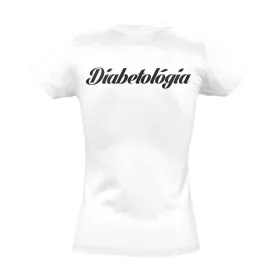 Diabetológia női póló (fehér)