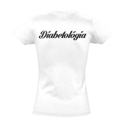 Diabetológia női póló (fehér)