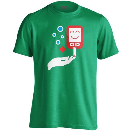 ÉdesMérő diabetológiai férfi póló (zöld)