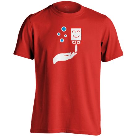 ÉdesMérő diabetológiai férfi póló (piros)