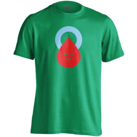 Csepp diabetológiai férfi póló (zöld)
