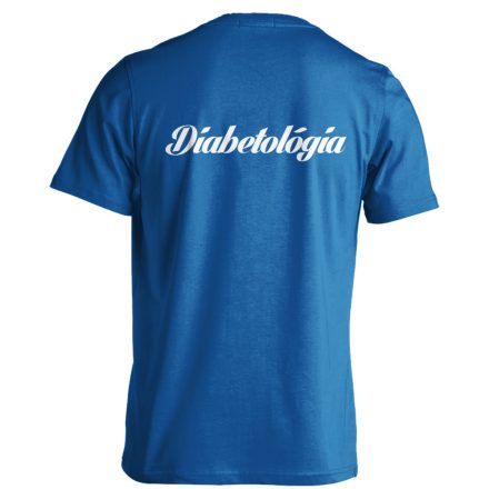 Diabetológia férfi póló (kék)