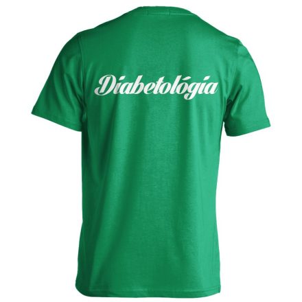 Diabetológia férfi póló (zöld)