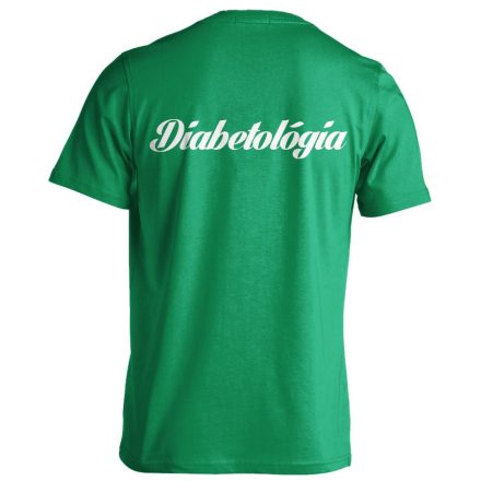Diabetológia férfi póló (zöld)