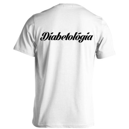 Diabetológia férfi póló (fehér)