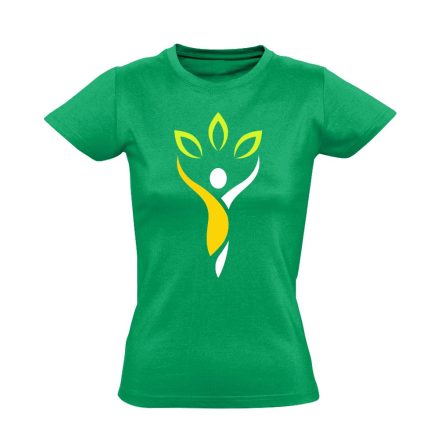 GyógyítóTermészet fizioterápiás női póló (zöld)