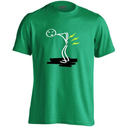 FirkaFáj fizioterápiás férfi póló (zöld)